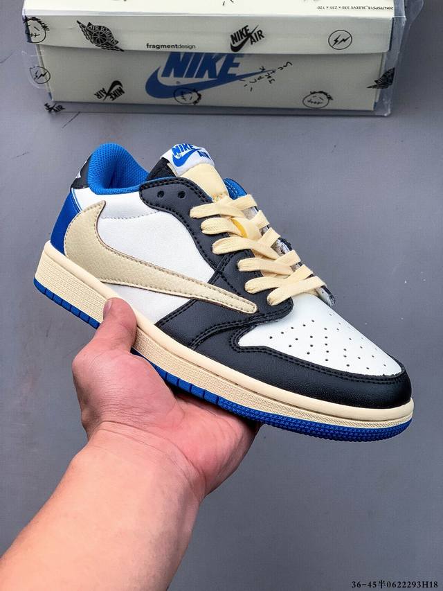 half size! Nike Air Jordan Low 1 Jordan 1 low-top inverted hook classic casual s