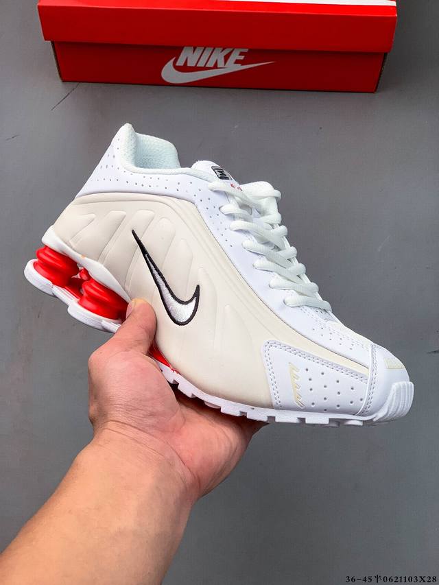 Corporate! Nike Shox R4 Series Nike Low-Top Sports Leisure Air Cushion Sneakers