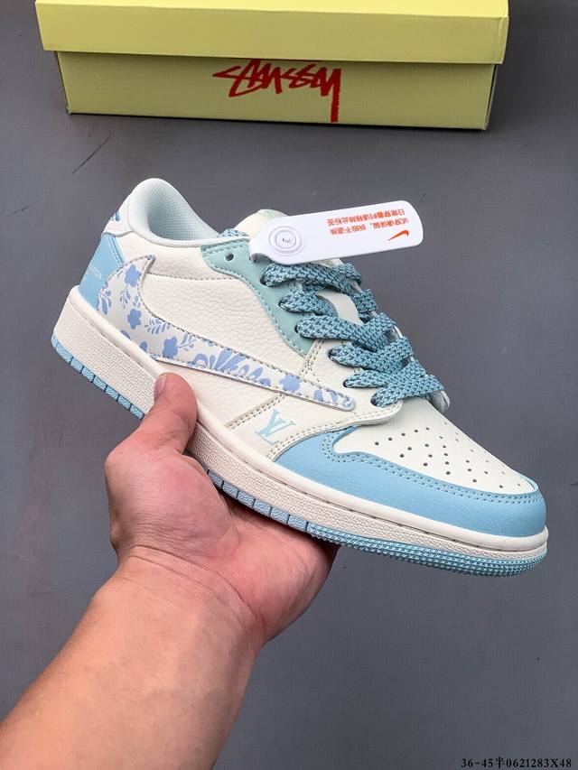 Company-level first-layer! Nike Air Jordan 1 Low Aj1 Joe 1 low-top trendy slow-m