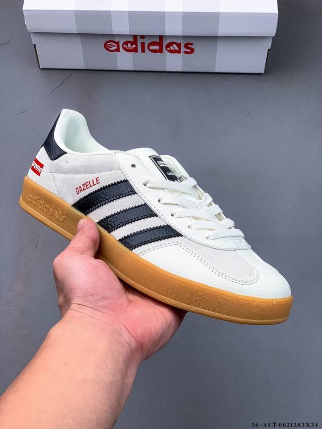 Adidas Originals Gazelle German training shoes, non-slip and wear-resistant low-