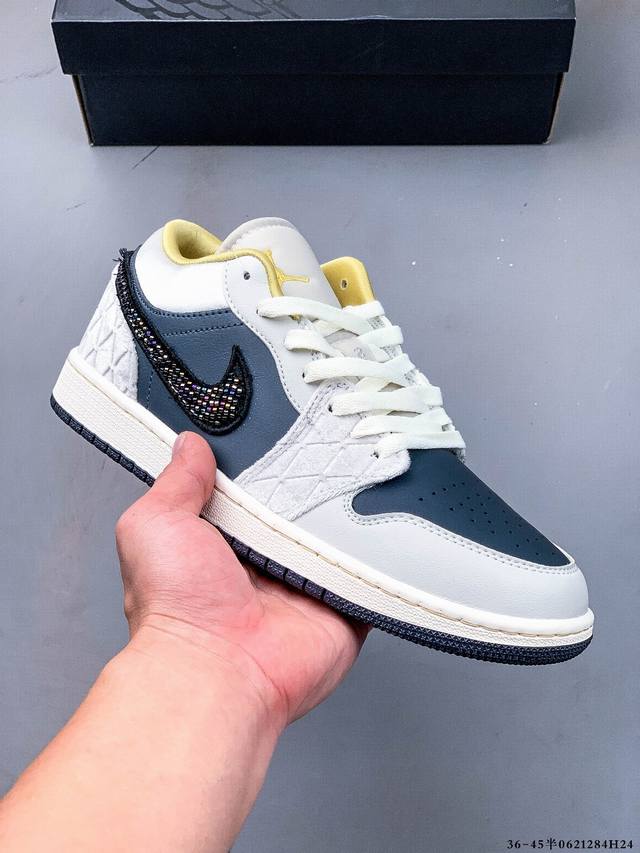 Top layer genuine label! Nike Air Jordan Low 1 Jordan 1 low-top classic casual s