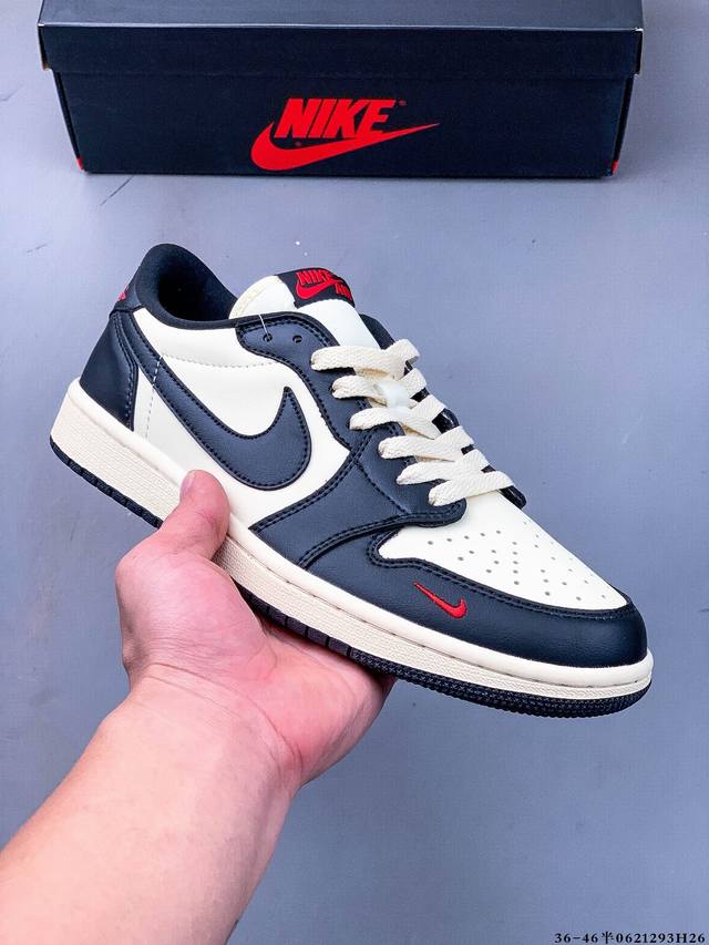 Company-level first-layer! Nike Air Jordan 1 Low Aj1 Jordan 1 low-top trendy spo