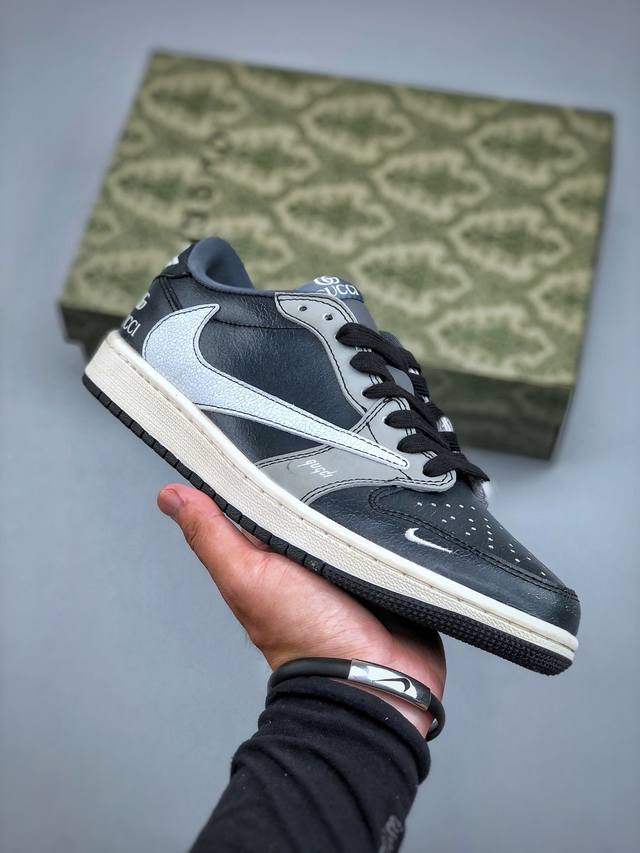 Travis Scott x Fragment Design x Jordan Air Jordan 1 Low Og Sp "Gucci Joint Blac