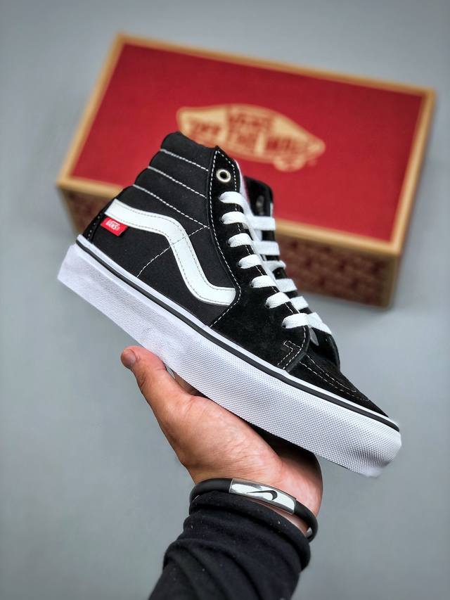 Vans Sk8-Hi Pro Skate skateboard branch line Vans black classic high-top neutral