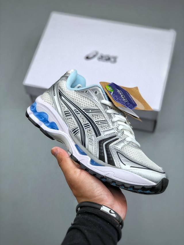 Asics Gel-Kayano 14 Corporate Edition Silver Gray Green Asics sports casual brea