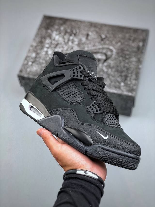 Pure original Nigel Sylvester x Air Jordan Aj4 Retro joint black soul Item numbe