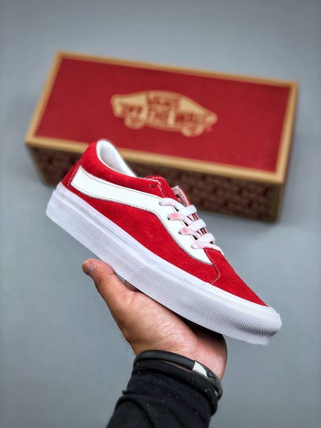 Xiaohongshu hot item Vans Bold Ni red low-top Classic retro red and white low-to