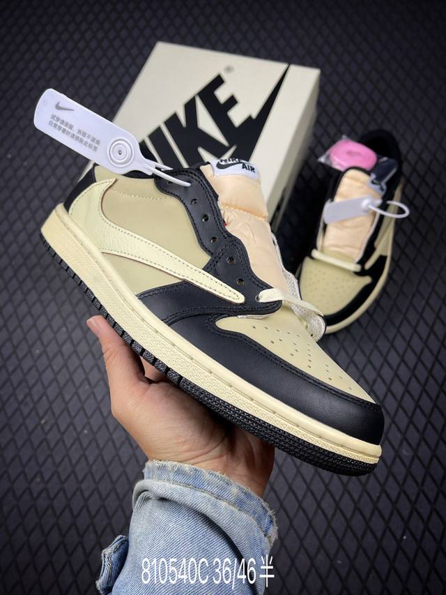 C Corporate-level Aj1 Travis Scott X Air Jordan 1 "Reverse Mocha" Aj1 Joe 1 Ts L