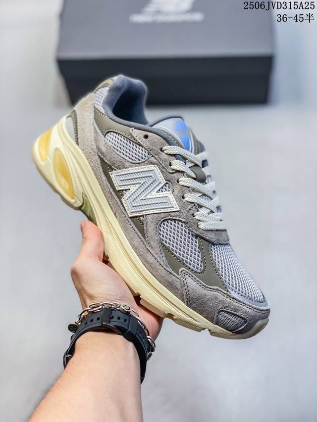 genuine label with half size New Balance grey millennium Y2K style retro men's a