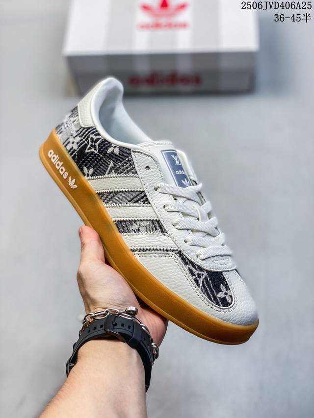 Adidas Dexun Shoes "Lv Joint-Black and Gray Denim" high-end customized factory p