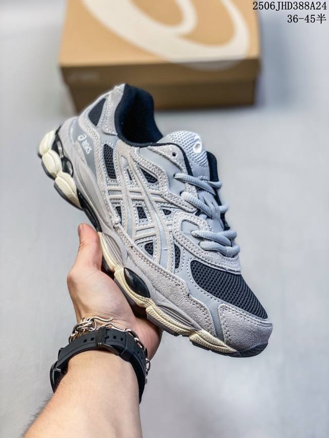 genuine label with half size Asics Gel-Nyc men's and women's retro sports shoes