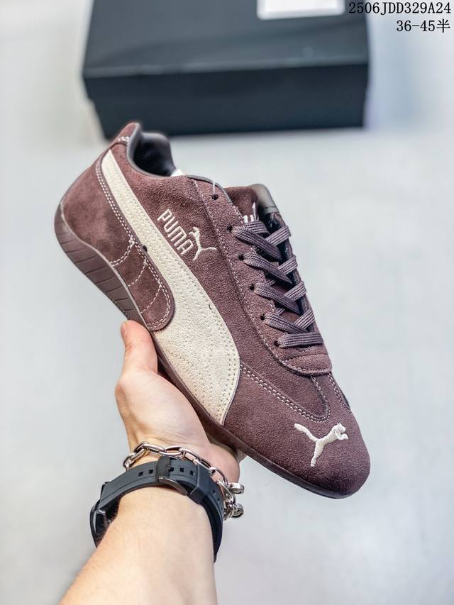Puma Speedcet Puma low-top retro sports casual racing running shoes lead the tre