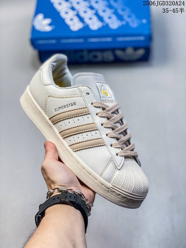 genuine label Adidas Originals Superstar Adidas clover shell head 'Diy' series l