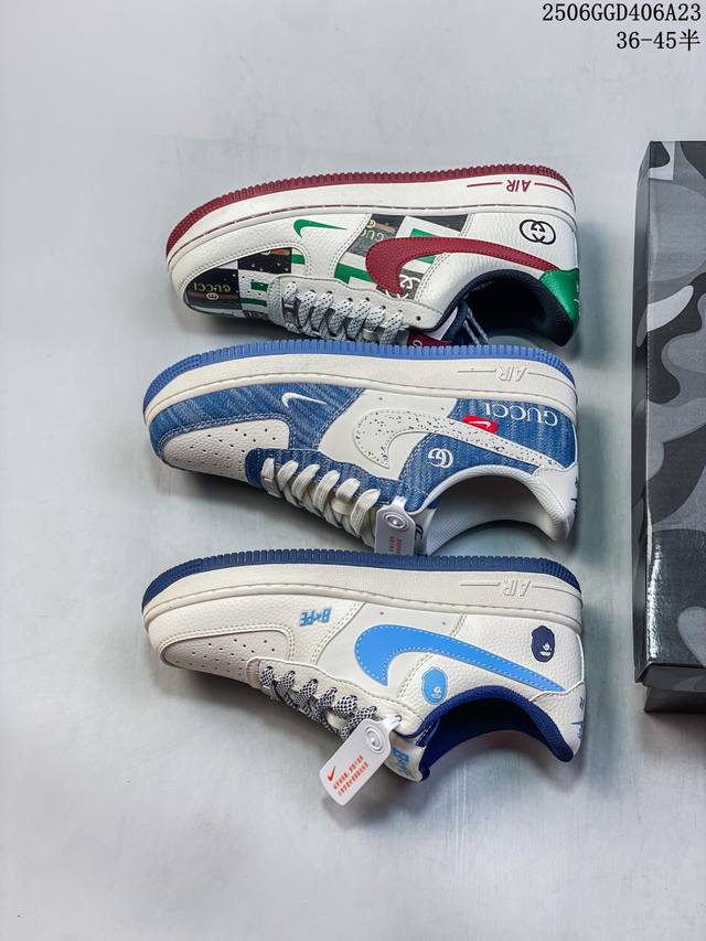 Limited sale overseas! Corporate-level Nike Air Force 1 '07 Low "Gucci Gucci co-