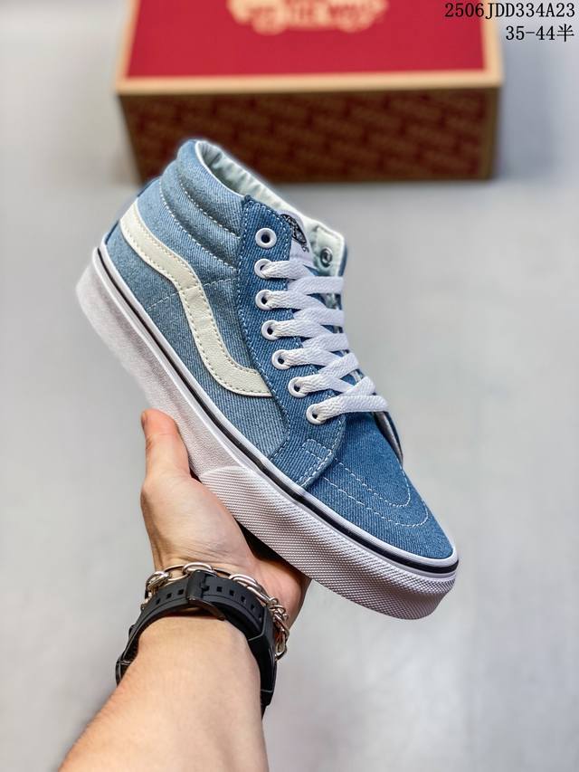 Vans official flagship website Zhikun joint Vans famous shoes men's mid-cut Sk8-