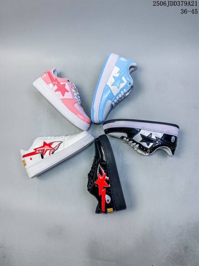 Bapestatolow celebrity style Ape-man head classic low-top sports casual sneakers