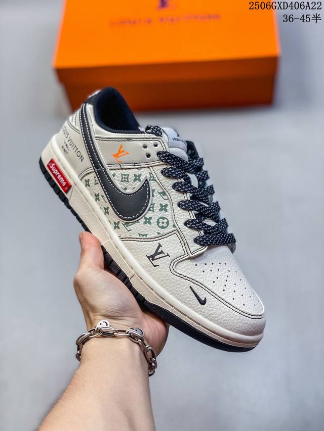 Overseas hit limited sale! Corporate-level Nike Sb Dunk Low "Lv-Sup co-branded b
