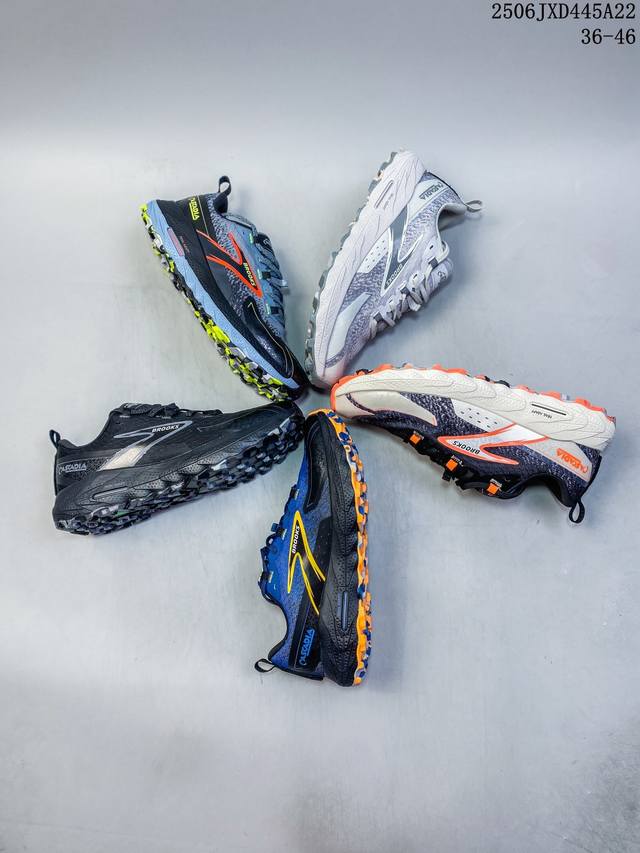 Corporate-level Brooks Cascadia 18 sports shoes, shock-absorbing running shoes,