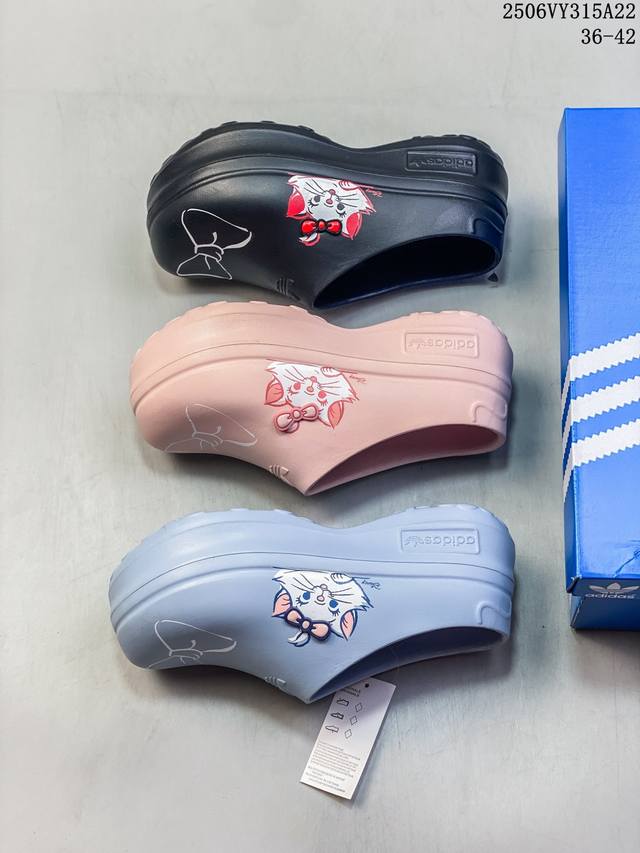 Adidas Adifom Hello Kitty cat bow tie summer beach wading all-match casual sanda