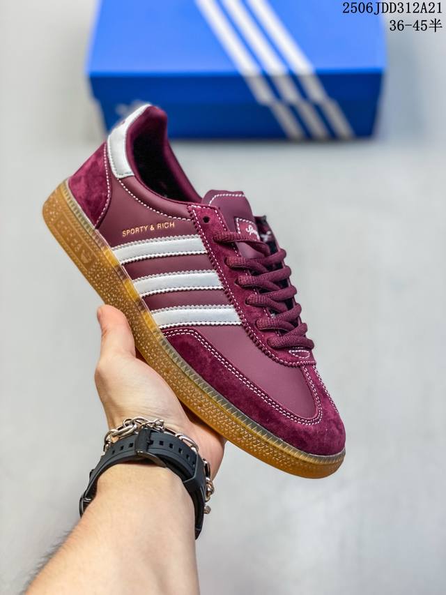 Corporate-level Adidas Samba Vegan Og Long Tongue Samba Dance Series Gentleman G