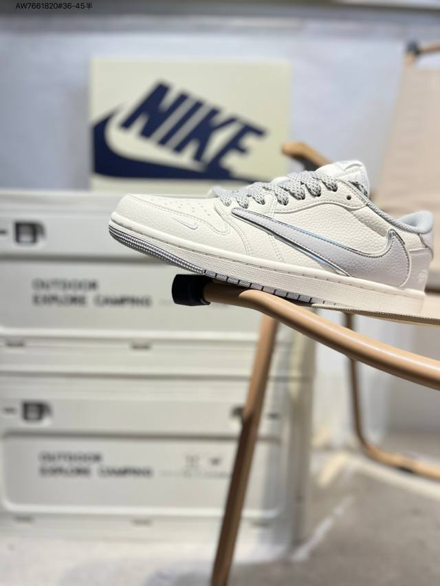 Company-level first-layer Pistusi x Jordan Air Jordan 1 Low Aj1 low-top series b