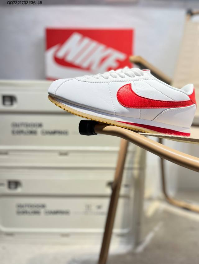Nike Classic Cortez New Color Classic Forrest Gump Casual Running Shoes The pure