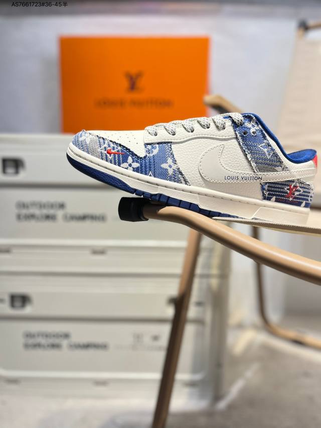 Lv X Nike Sb Dunk Low from a big factory, highly recommended, new color scheme o
