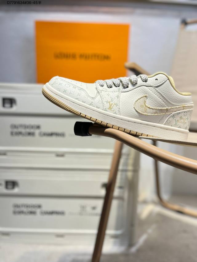 618 welfare special price company-level first layer leather # Lv X Jordan Air Jo