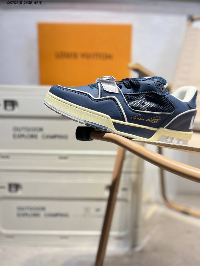 Louis Vuitton Lv Louis Vuitton sneakers New Lv Trainer latest color sports shoes