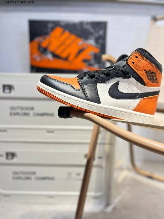 company-level first-layer leather # Air Jordan 1 Retor Aj1 classic retro high-to