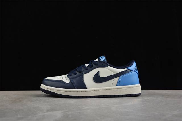 Cj version of pure original Air Jordan 1 Low Og Obsidian Aj1 Joe 1 Obsidian low-