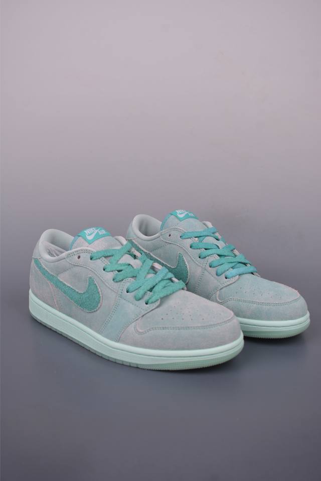 Air Jordan 1 Low Mint Green Aj1 Qiao 1 low-top casual sneakers synchronized with