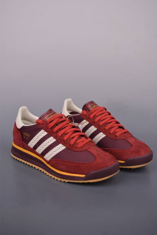 Adidas Originals Sl 72Rs Ultra-light and breathable retro jogging shoes The toe