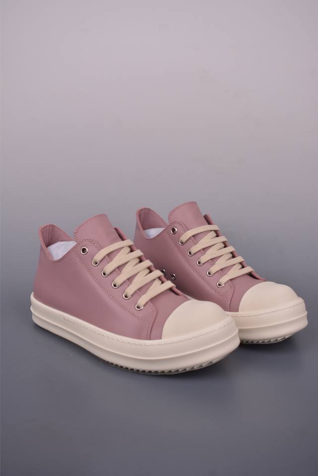 Rick Owens Ro Mega Rick Owens Drkshdw Macho pink leather surface Guangdong top v