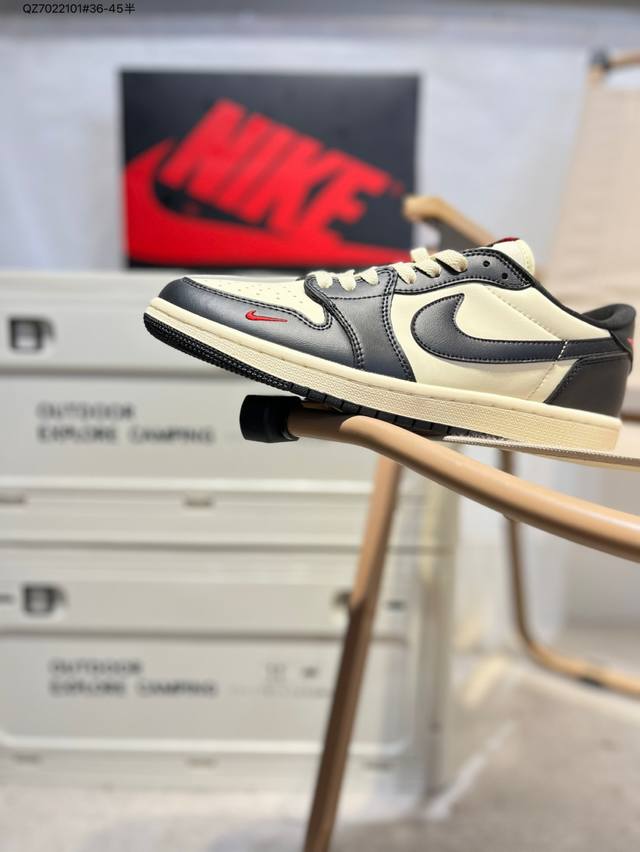 Company-level first-layer leather Jordan Air Jordan 1 Low Aj1 low-top series bas