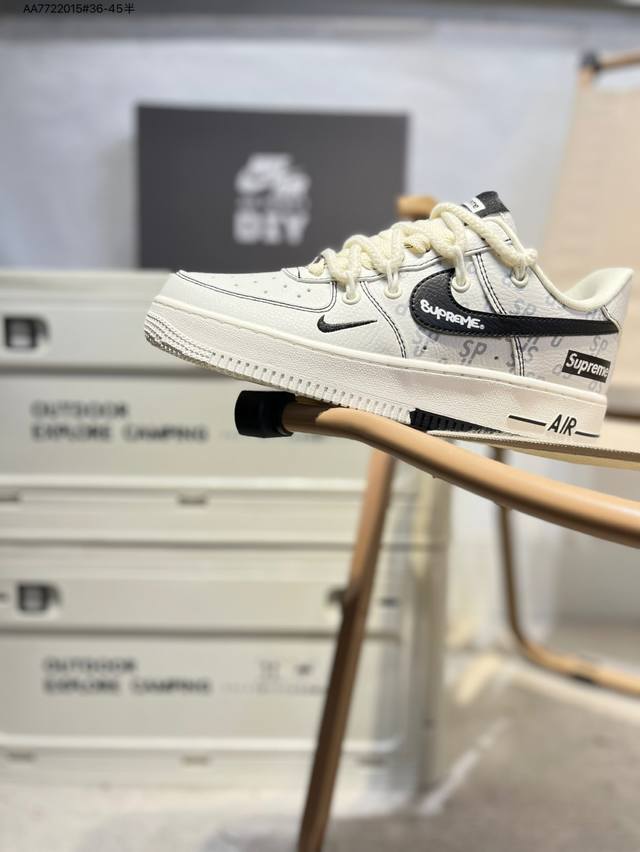 Supreme X Nk Air Force 1'07 Low Air Force One Low-top Casual Shoes #Customized l