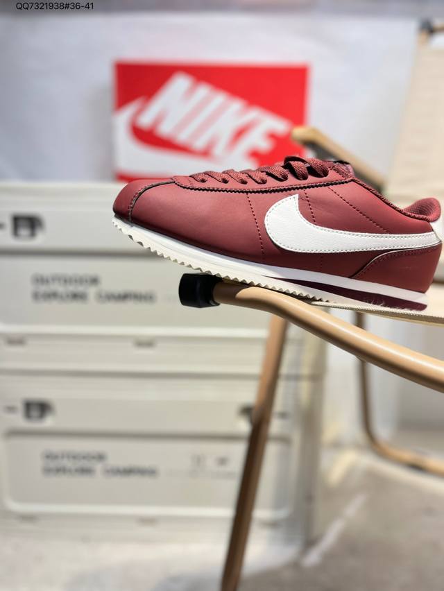 Nike Classic Cortez new color Classic Forrest Gump casual running shoes Pure and