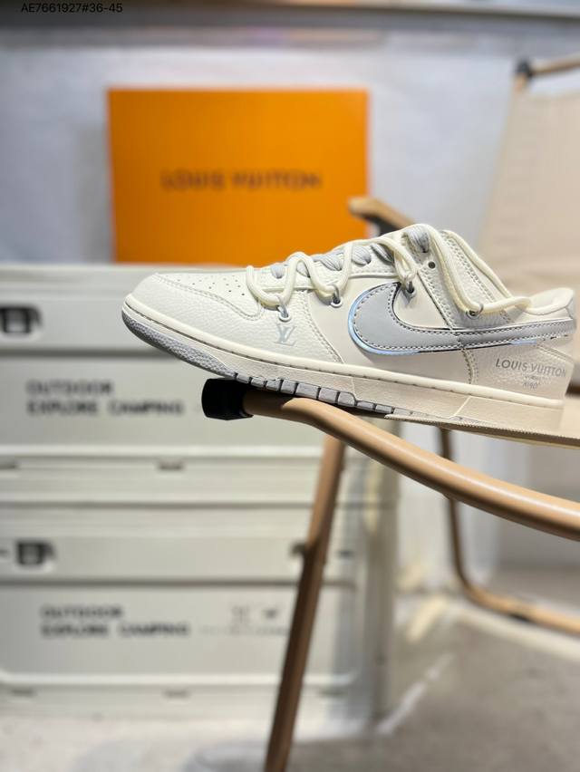 Lv X Nike Sb Dunk Low Made in a big factory Highly recommend new color scheme Or