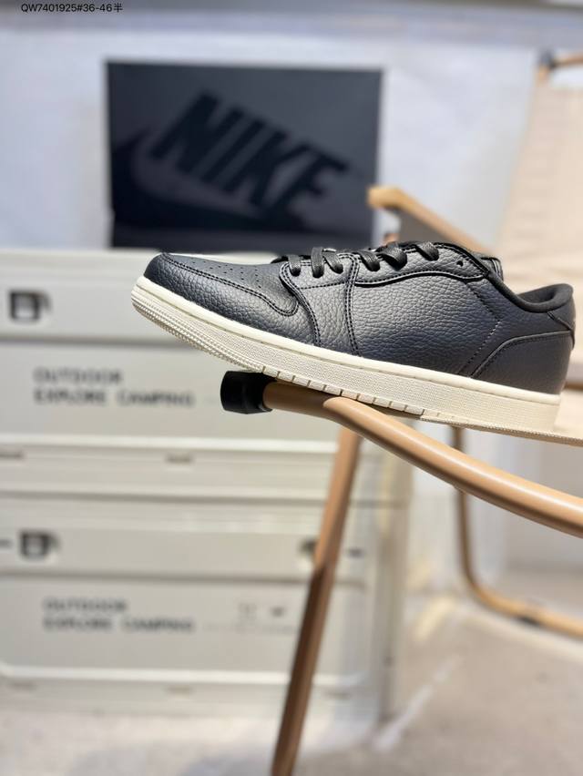 Corporate-grade top-layer leather Jordan Air Jordan 1 Low Aj1 low-top series bas