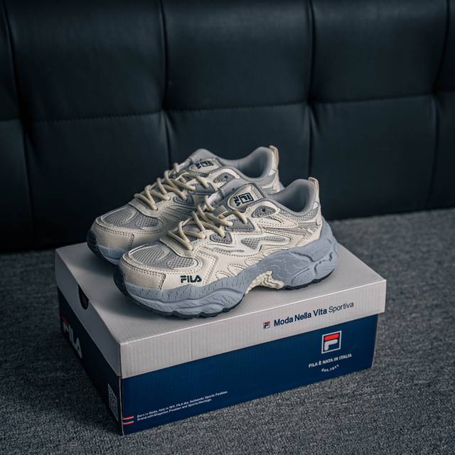 Core private Fila Fila trendy brand Fusion lava shoes Daddy shoes thick-soled sp