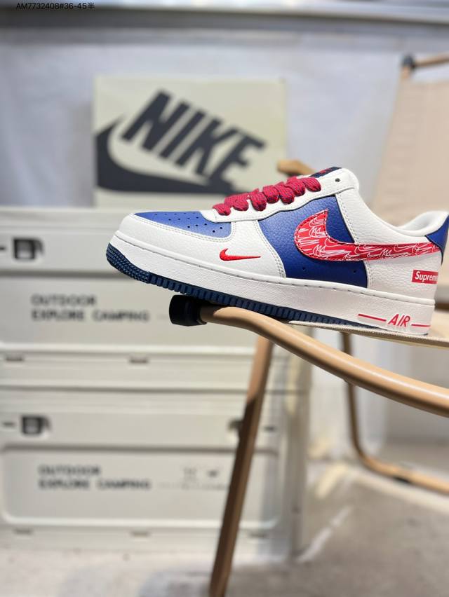 Supreme X Nk Air Force 1'07 Low Air Force One Low-top Casual Shoes #Customized l