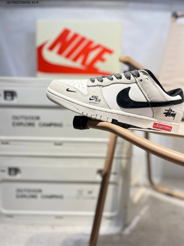 Stussy x Nike Sb Dunk Low Made in a big factory Highly recommended New color sch