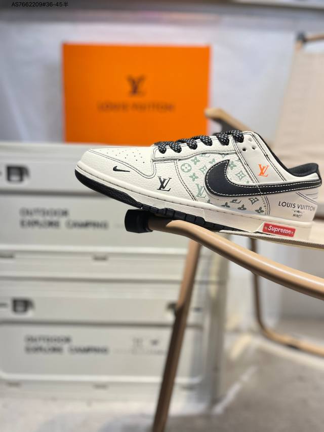 Lv X Nike Sb Dunk Low Made in a big factory Highly recommend new color scheme Or
