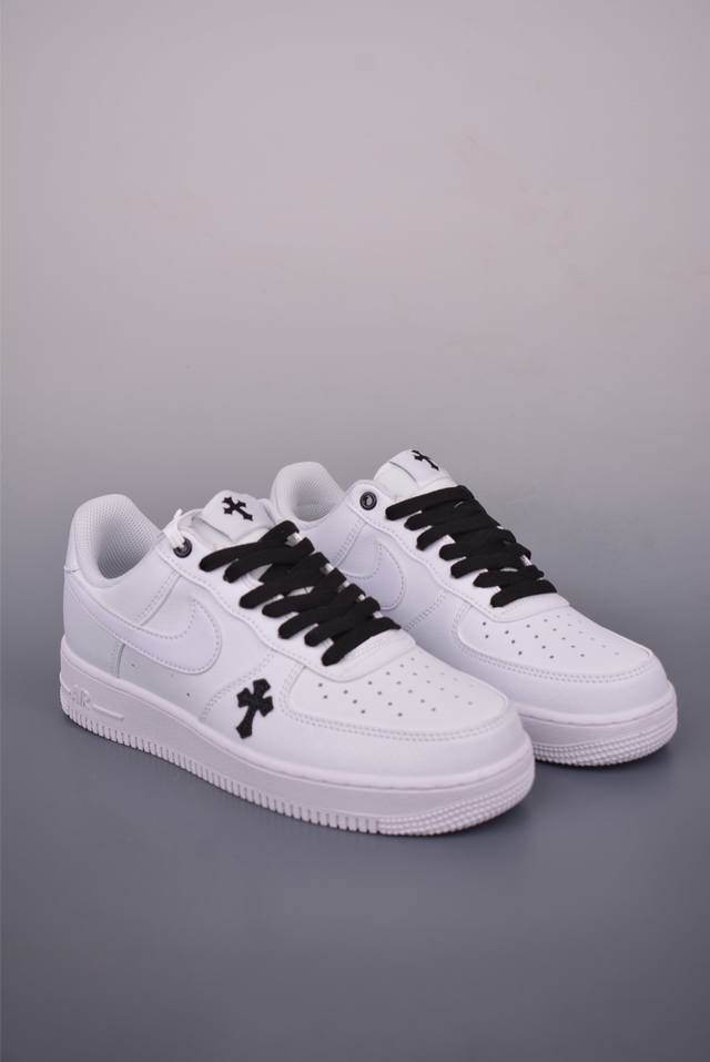 Nike Air Force 1 Low Chrome Hearts co-branded Original last and original cardboa