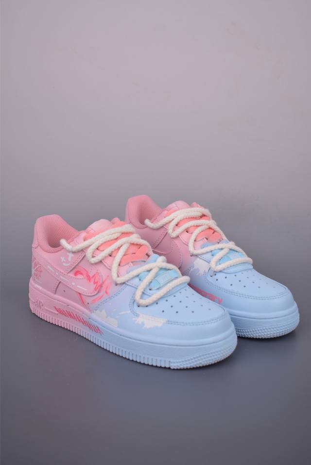 Nike Air Force 1 Low Powder Blue Spider Heart Original last and original cardboa