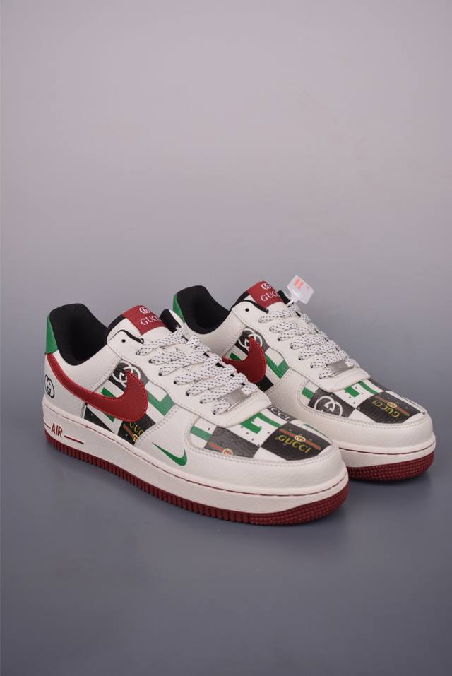 Nike Air Force 1 Low Gucci co-branded Original last and original cardboard to cr