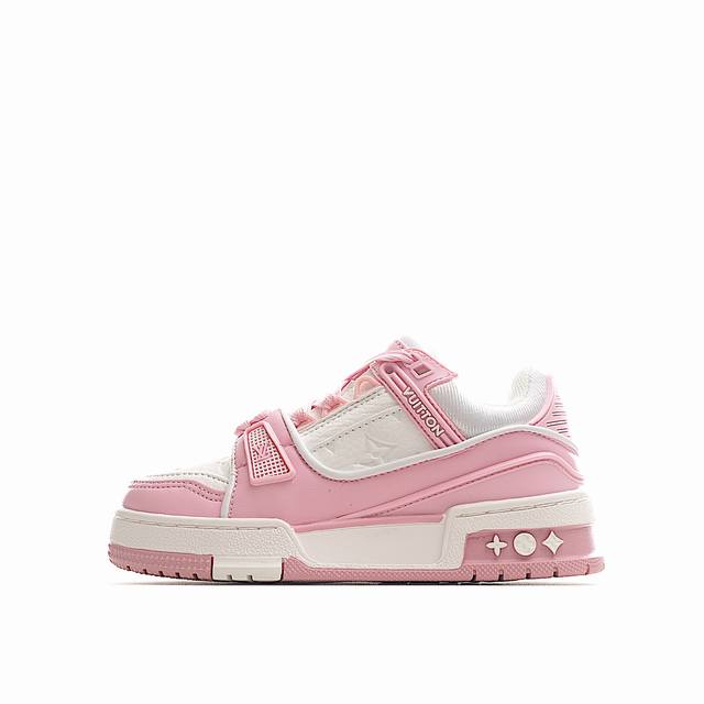 Lv children's fashion lace-up sports sneakers As the favorite work of men's art