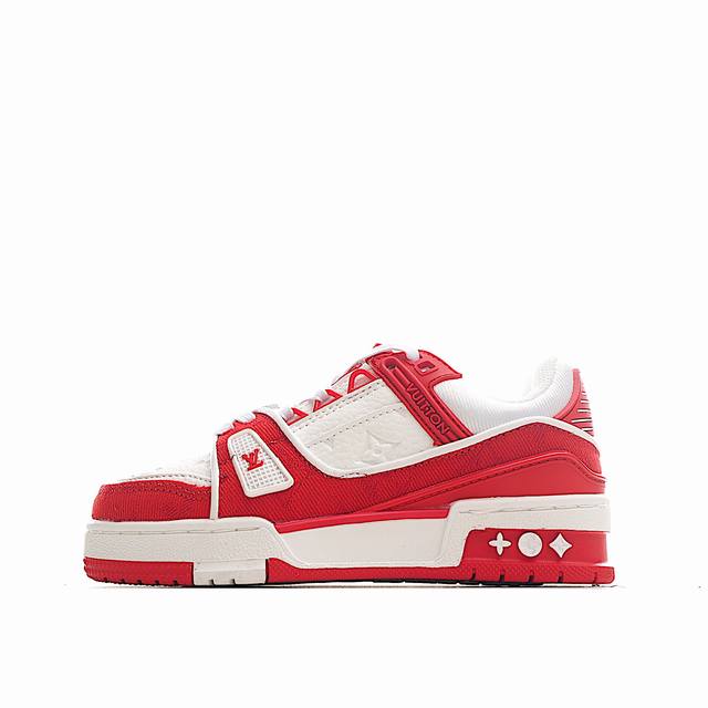 Lv children's fashion lace-up sports sneakers As the favorite work of men's art
