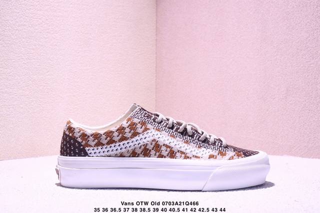 Vans Otw Old Skool 36 low-top retro knitted mesh checkerboard breathable skatebo