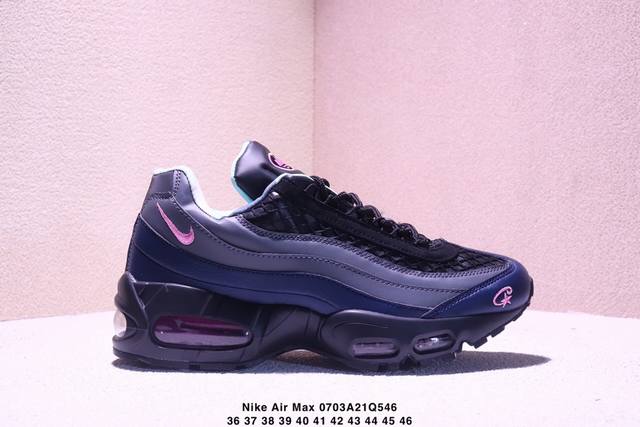 Nike Air Max 95 Tt Nike 95 full-length air cushion running shoes cowhide materia